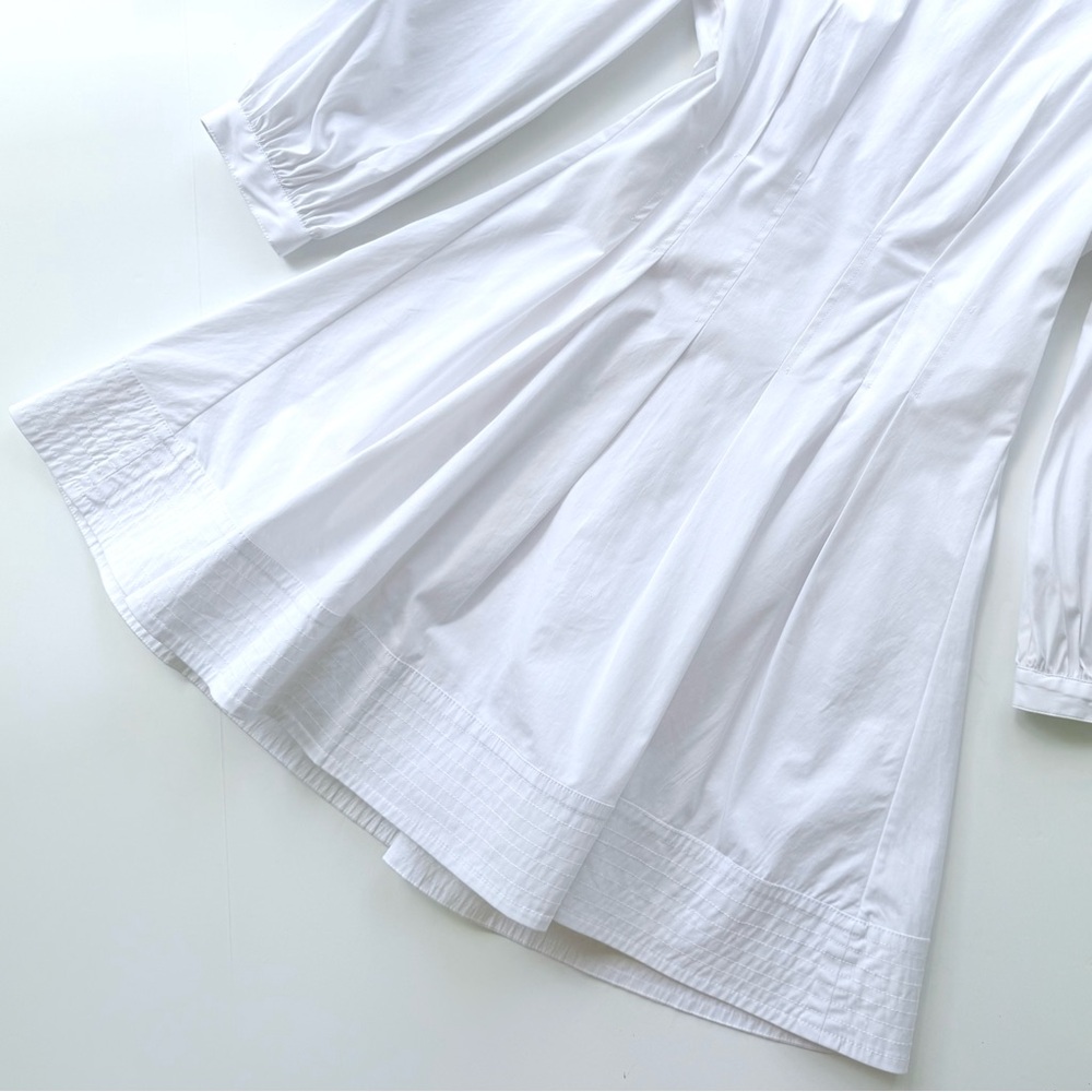 Veronica Beard Torres Corset-Waist Dress White Size 8 $498 MSRP - Picture 7 of 16